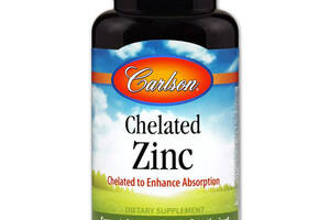 Цинк хелатный, Carlson Labs, Chelated Zinc, 250 таблеток (3971)