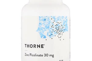 Цинк Пиколинат, Thorne Research, Zinc Picolinate, 30 mg , 180 капсул