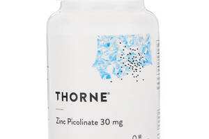 Цинк Пиколинат, Zinc Picolinate, Thorne Research, 30 мг, 60 капсул