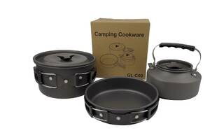 Туристический набор посуды Camping Cookware GL-C03 №2