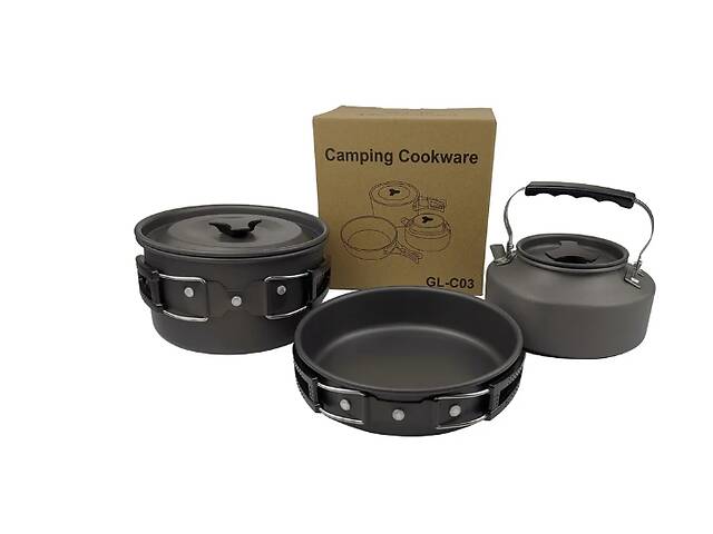 Туристический набор посуды Camping Cookware GL-C03 №2