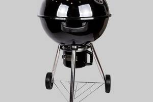 Угольный гриль-барбекю с термометром в крышке Lightled MEAT GRILL LV20015599L Black