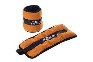 Утяжелители-манжеты для рук и ног MARATON FI-3123-2 2x1кг Оранжевый-серый