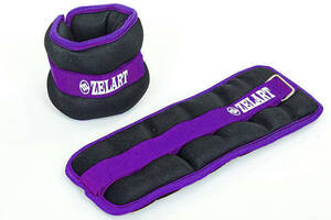 Утяжелители-манжеты для рук и ног Zelart FI-2502-3 (2 x 1,5кг) Фиолетовый