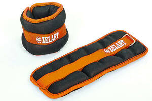 Утяжелители-манжеты для рук и ног Zelart FI-2502-3 (2 x 1,5кг) оранжевый