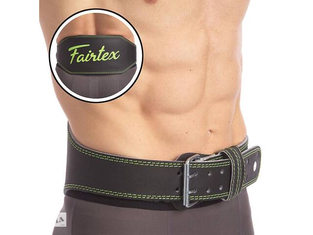 В Киеве - М. Атлетический пояс FAIRTEX 167075 (15см) кожа с подкладкой для спины (черный)