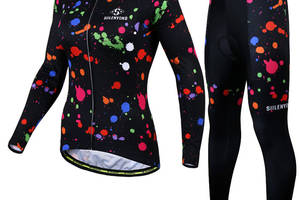 Вело костюм женский Lesko Siilenyond SW-CT-05702 Graffiti 3XL Разноцветный (8267-37542)