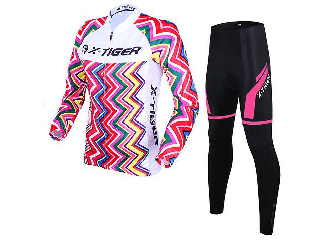 Вело костюм женский X-Тiger XW-CT-155 Zigzag L Multicolor