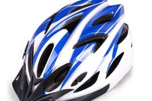 Вело шлем Feel Fit TK-006 Бело-синий