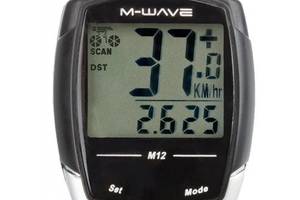 Велокомпьютер M-wave M12 Черный (A-L-0081)