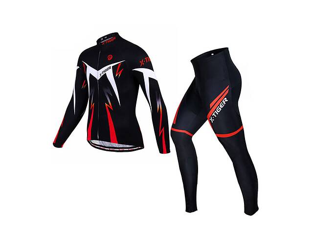 Велокостюм для мужчин X-Tiger XM-CT-013 Trousers 4XL Red (5107-17483)