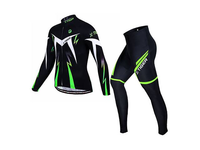 Велокостюм для мужчин X-Тiger XM-CT-013 Trousers Зеленый XXL (5107-17165)