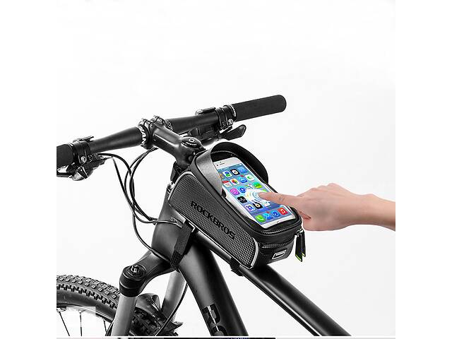Велосумка RockBros для смартфона на раму Черная ( IBH004B )