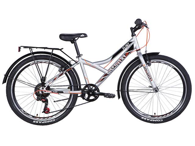 Велосипед 24' Discovery FLINT MC 2021 (серебристый)