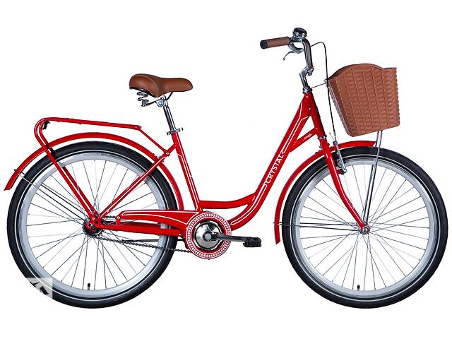 Велосипед 26' Dorozhnik CRYSTAL 2024 (червоно-білий)