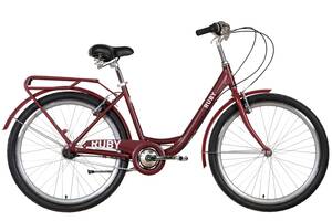Велосипед 26' Dorozhnik RUBY PH 2022 (темно-красный (м))