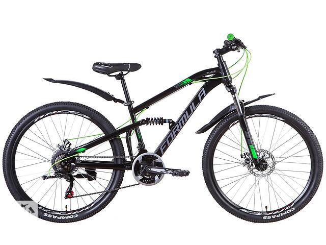 Велосипед 26' Formula BLAZE 2021 (черно-зеленый )
