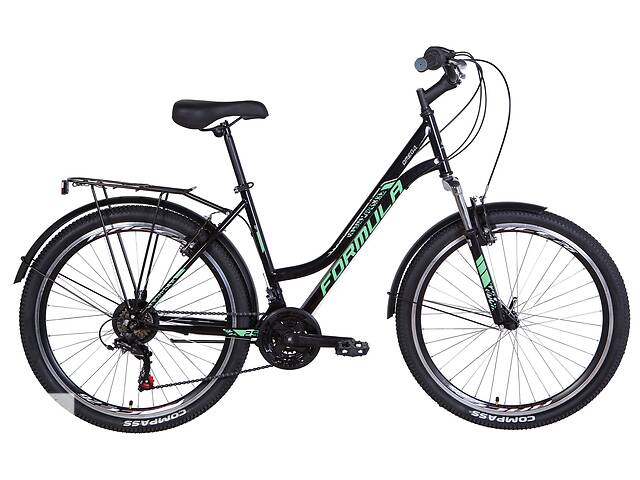 Велосипед 26' Formula OMEGA 2021 (черно-мятный)