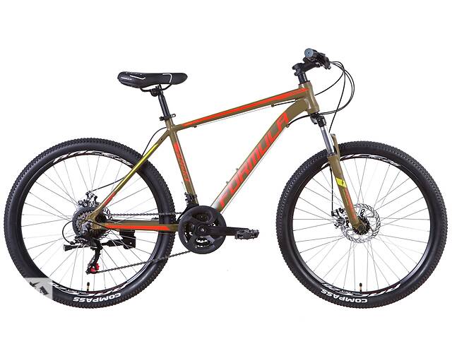Велосипед 26' Formula THOR 2021 (серо-оранжевый с черным (м))