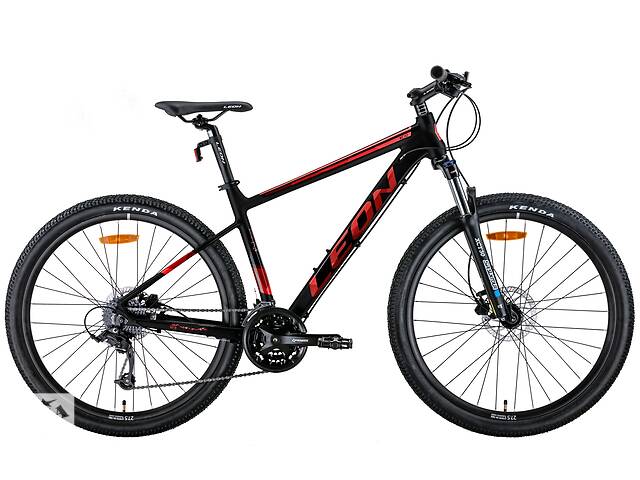 Велосипед 27.5' Leon XC-80 AM Hydraulic lock out HDD 2022 (черный с красным (м))