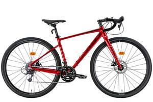 Велосипед 28' Leon GR-90 DD 2022 (красный с черным)