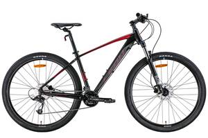 Велосипед 29' Leon TN-70 AM Hydraulic lock out HDD 2022 (черный с красным (м))