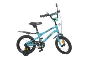 Велосипед дитячий PROF1 Y14253-1 14 дюймів, бірюзовий