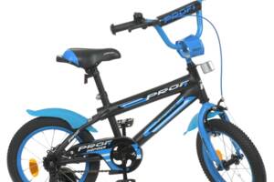 Велосипед дитячий PROF1 Y14323-1 14 дюймів, синій