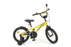 Велосипед дитячий PROF1 Y16214-1 16 дюймів, жовтий