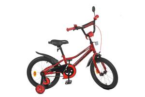Велосипед дитячий PROF1 Y16221-1 16 дюймів, червоний