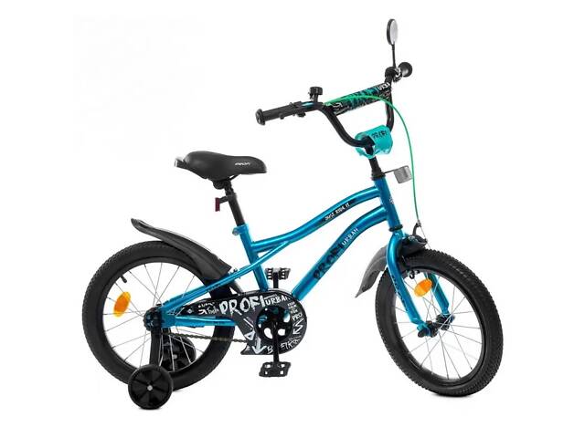 Велосипед дитячий 'Urban' PROF1 Y18253S-1 18д., SKD75, бірюзів, ліхтар, зв,дзеркало