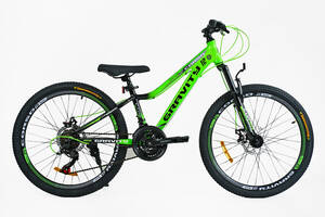 Велосипед спортивный 24' Corso GRAVITY Shimano 21 скорость Green (147752)