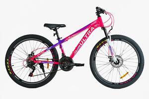 Велосипед спортивный 26' Corso ULTRA Shimano 21 скорость Pink (147911)