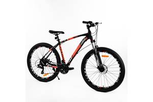 Велосипед спортивный алюминиевая рама Corso Fiaro 27.5" Black and orange (104770)