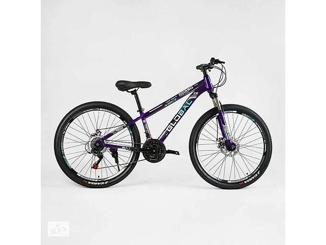 Велосипед спортивный Corso 26' GLOBAL 21 скорость 13’’ Violet (137747)