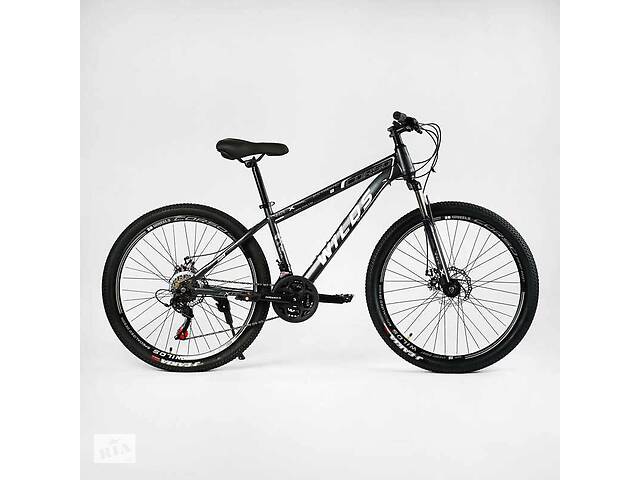 Велосипед спортивный Corso 26' WILDS 21 скорость 15’’ Black (137768)