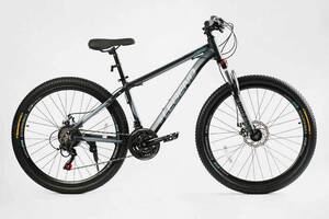 Велосипед спортивный Corso 27.5' LEGEND 21 скорость Black (138283)