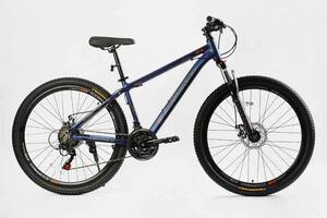 Велосипед спортивный Corso 27.5' LEGEND 21 скорость Blue (138280)