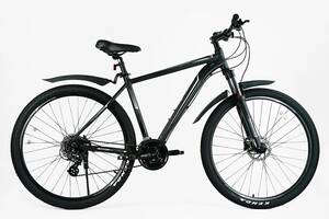 Велосипед спортивный Corso MADMAX 20' Shimano Altus 24 скорости Black and white (152798)