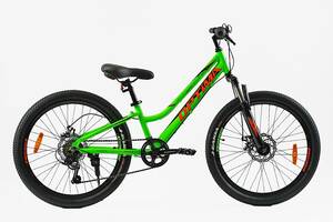 Велосипед Спортивный Corso OPTIMA 24' 7 скоростей 11' Shimano RevoShift Green (148321)