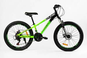 Велосипед Спортивный Corso SKYLIN 24' 21 скорость 11' Shimano Green (147891)