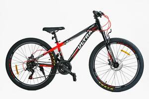 Велосипед Спортивный Corso ULTRA 26' 21 скорость 13' Shimano Black (147914)