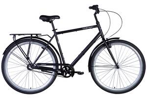 Велосипед ST 28' Dorozhnik COMFORT MALE Планетарная рама- ' с багажником задн St с крылом St 2024 (черный (м))
