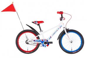 Велосипед уцененный ST 20' Formula RACE с крылом Pl 2022 STK-FRK-053 (белый с красным и синим)