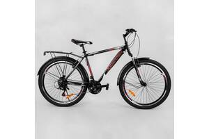 Велосипед взрослый спортивный 26' CORSO Phantom черно-красный 23397