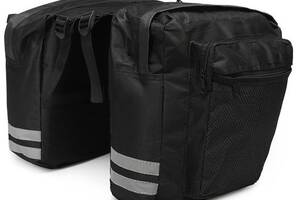 Велосипедная сумка на багажник велоштаны Korbi 27х26х10 см Черный (S1645289)
