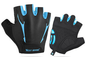 Велосипедные перчатки West Biking 0211190 L Blue (4934-14757)