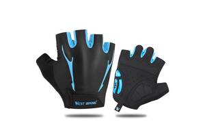 Велосипедные перчатки West Biking 0211190 M Blue (4934-14760)