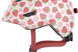 Велосипедный детский шлем Abus SMILEY 3.0 LED M 50-55 Rose Strawberry