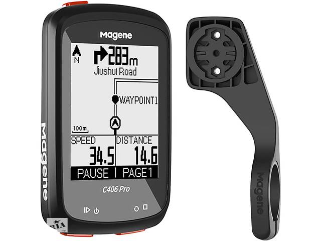 Велосипедный компьютер Magene C406PRO GPS Strava Черный (6060398pro)